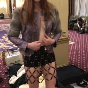 Python and mink jacket 100% real new